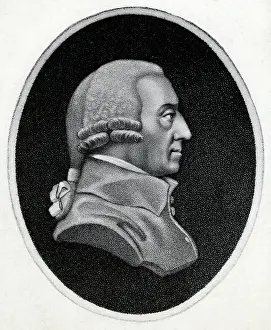 Economics Prints: Engraving of Economist Adam Smith