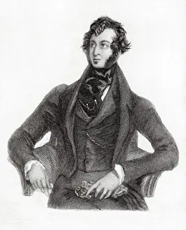 Engraving of Edward George Earle Lytton Bulwer-Lytton