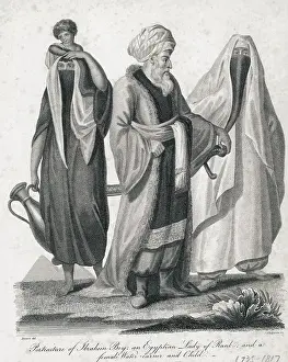 Engraving of Egytian Group