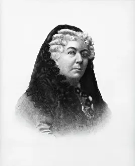 Feminist Prints: Engraving of Elizabeth Cady Stanton