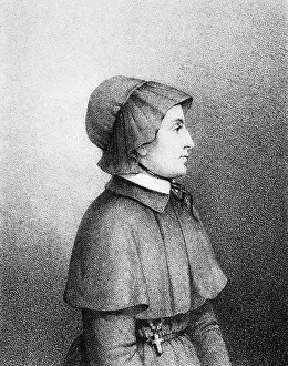 Engraving Of Elizabeth Seton
