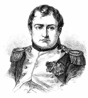 Images Dated 18th August 2010: Engraving of emperor Napolean Bonaparte 1870