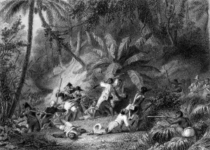 Attacking Prints: Engraving of Francois Dominique Toussaint L'Ouverture Revolting Against the French in St