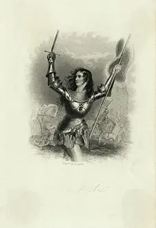Armor Prints: Engraving of French National Heroine Joan of Arc