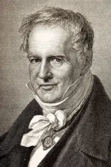 Name Of Person Prints: Engraving of german explorer Alexander von Humboldt 1882