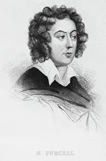Engraving Of Head Of Henry Purcell