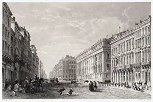 Pedestrian Prints: Engraving by Henry Adlard After Rue de Chapeau Rouge by Thomas Allom