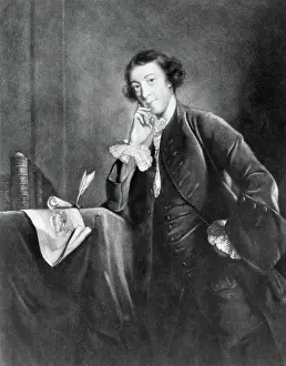 Engraving by James McArdell after Horace Walpole by Joshua Reynolds