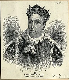 Engraving of King Philip VI of France