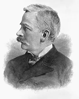 Wealthy People Prints: Engraving of Marshall Field
