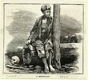 Engraving of a Mendicant