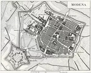 Images Dated 6th January 2014: Engraving: Modena