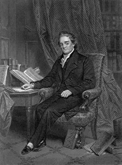 Library Prints: Engraving of Noah Webster by Chappel Johnson