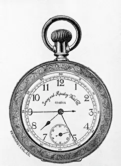 Swiss Prints: Engraving of Pocket-Style Watch