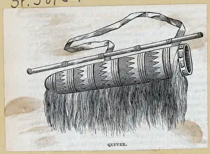 Quiver Prints: Engraving Of Quiver To Hold Arrows