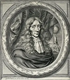 Air Pump Prints: Engraving of Robert Boyle by William Faithorne
