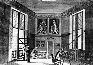 Engraving of the Royal Observatory at Greenwich