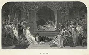 15th Century Prints: Engraving Of A Scene From Hamlet