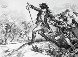 Lexington Prints: Engraving of the Shooting of Major Pitcairn