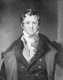 Chemist Prints: Engraving of Sir Humphrey Davy