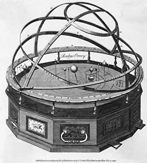 Sphere Prints: Engraving Of Sphere Model Of The Heavens