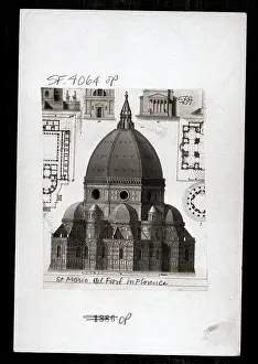 Blueprint Prints: Engraving Of St Maria Del Fiore