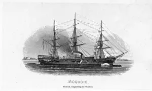 Iroquois Prints: Engraving/Steamship Iroquois