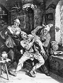 Laboratory Prints: Engraving After A Surgeon Attending to a Man's Arm by Cornelius Dusart