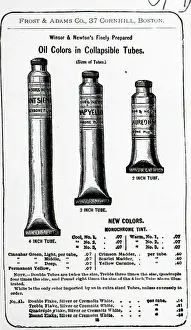 Tubes Prints: Engraving Of Tubes Of Paint