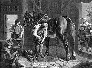 Workshop Prints: Engraving After The Village Blacksmith by R. Elmore