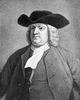 Religious Reformer Prints: Engraving of William Penn by J. Hill After Benjamin West