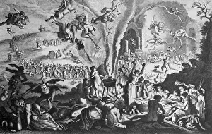 Engraving of a Witches Sabbath