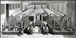 Gear Prints: Engraving Of Works Of Cable Railway