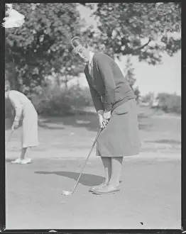 Enid Wilson Playing Golf