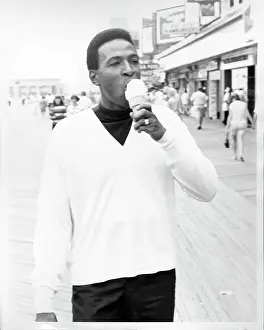 Marvin Gaye Prints: Enjoying An Ice Cream On The Boardwalk