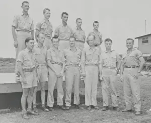 Enola Gay's Atomic Bomb Dropping Crew Posing Together