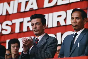 Enrico Berlinguer at Podium