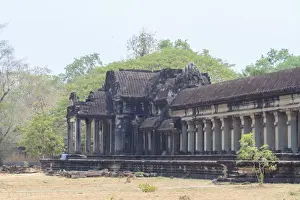 Married Prints: Entering wing to Angkor Wat Temple