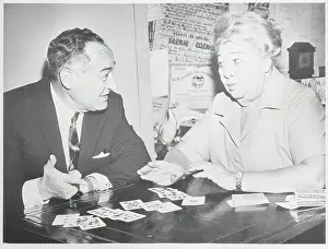 Entertainer Tucker Sophie and Charles Goren Playing Bridge