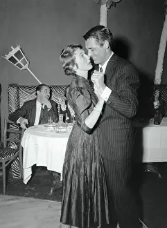 Entertainers Cary Grant and Betsey Drake Dancing at the El Morocco