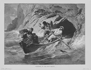 Lac0051 Prints: Entrance To The Blue Grotto