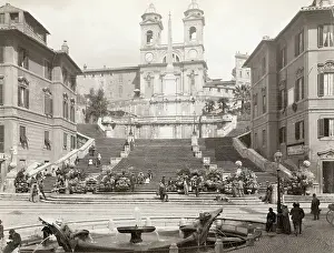 Entrance to Church/Rome/Fountains/Stairs