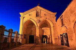 Entrance Collection: Entrance hall of the Sanctuary of San Michele, Monte Sant Angelo, Puglia, Italy
