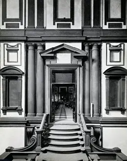 Florence Prints: Entrance to the Medicean-Laurentian Library