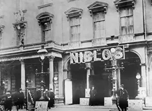 Advertising Sign Prints: Entrance to Niblo's Garden in Manhattan