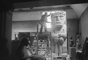 Scaffolding Prints: Epstein At Work