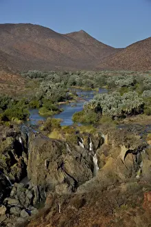 Flowing Prints: Epupa Falls, waterfalls of the Kunene River on the Namibian-Angolan border