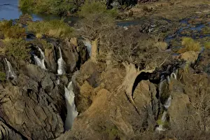 Cunene River Prints: Epupa Falls, waterfalls of the Kunene River on the Namibian-Angolan border