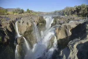 Cunene River Prints: Epupa Falls, waterfalls of the Kunene River on the Namibian-Angolan border
