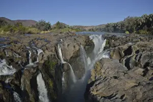 Epupa Falls, waterfalls of the Kunene River on the Namibian-Angolan border, Kunene Region, Namibia